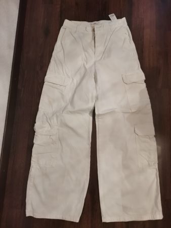 Tally Weijl Cargohose weiss Gr. 36 Damen