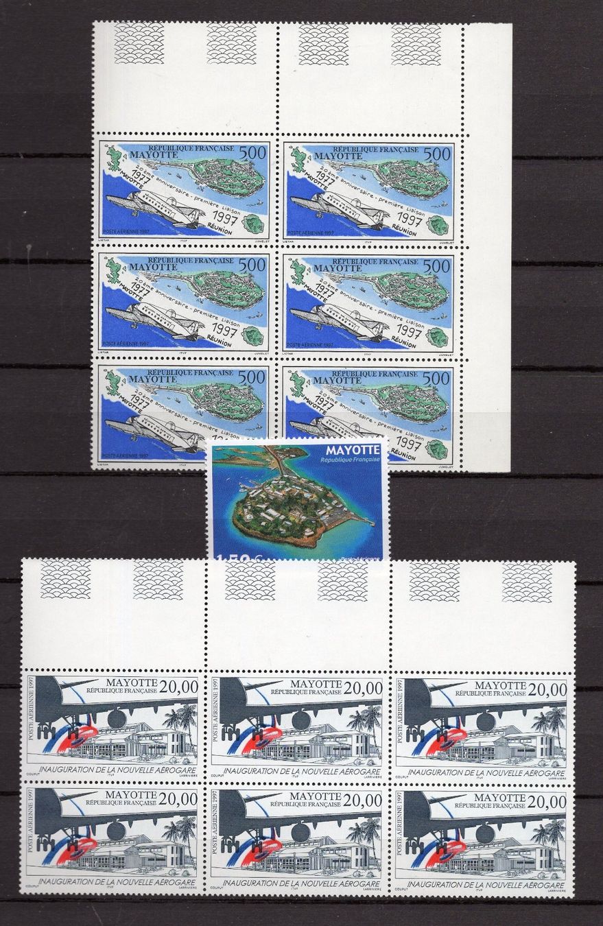 Tutti i francobolli: R5225  /  MAYOTTE poste aérienne neufs XX – Nuovo (secondo la descrizione) da Ste-Croix venduto da MONT-TAGNAC