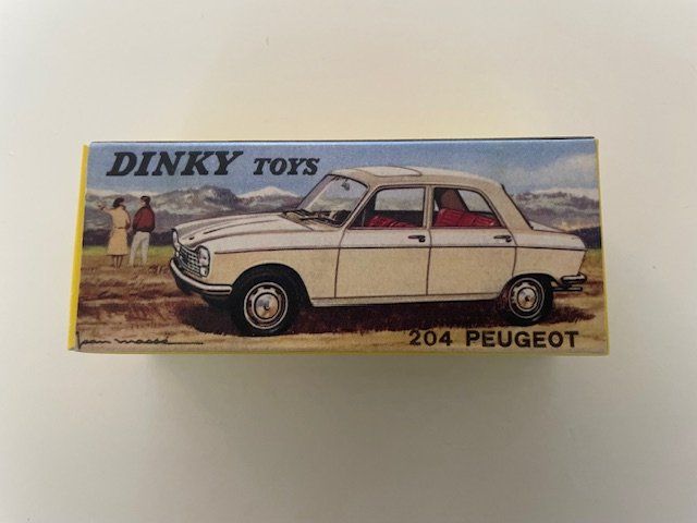 Voiture Miniature DINKY TOYS - Peugeot 203 Crème - Échelle 1:43 - Réf. Atlas 24K - Neuf