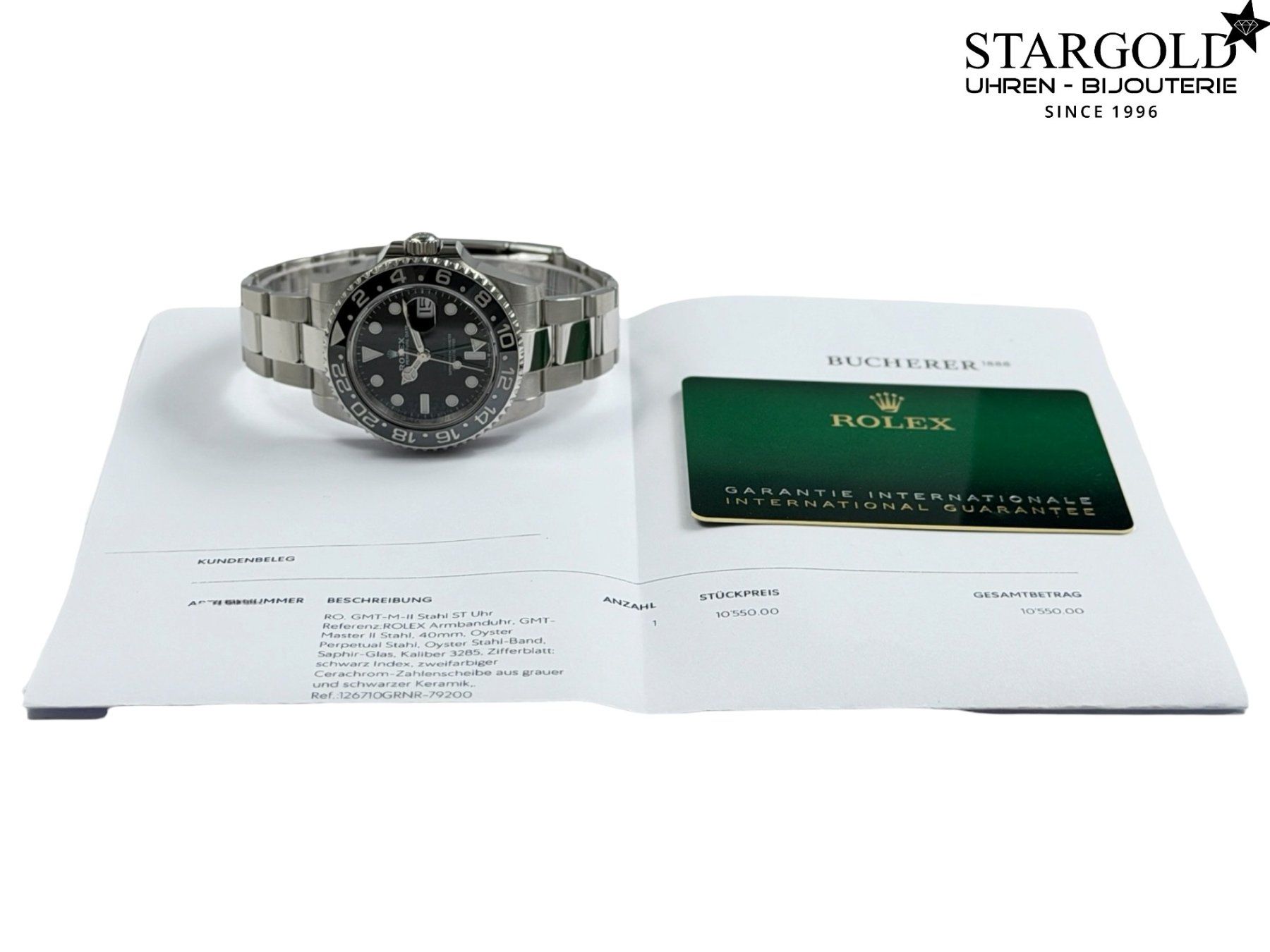 Rolex Montres: Rolex GMT-Master II "Bruce Wayne" - 126710GRNR – D'occasion à Zürich par Stargold-Uhren 9