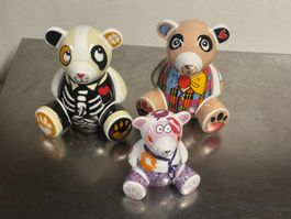 Original Ritzenhoff Design Mini Teddy Bank, 3 Stk Rarität!