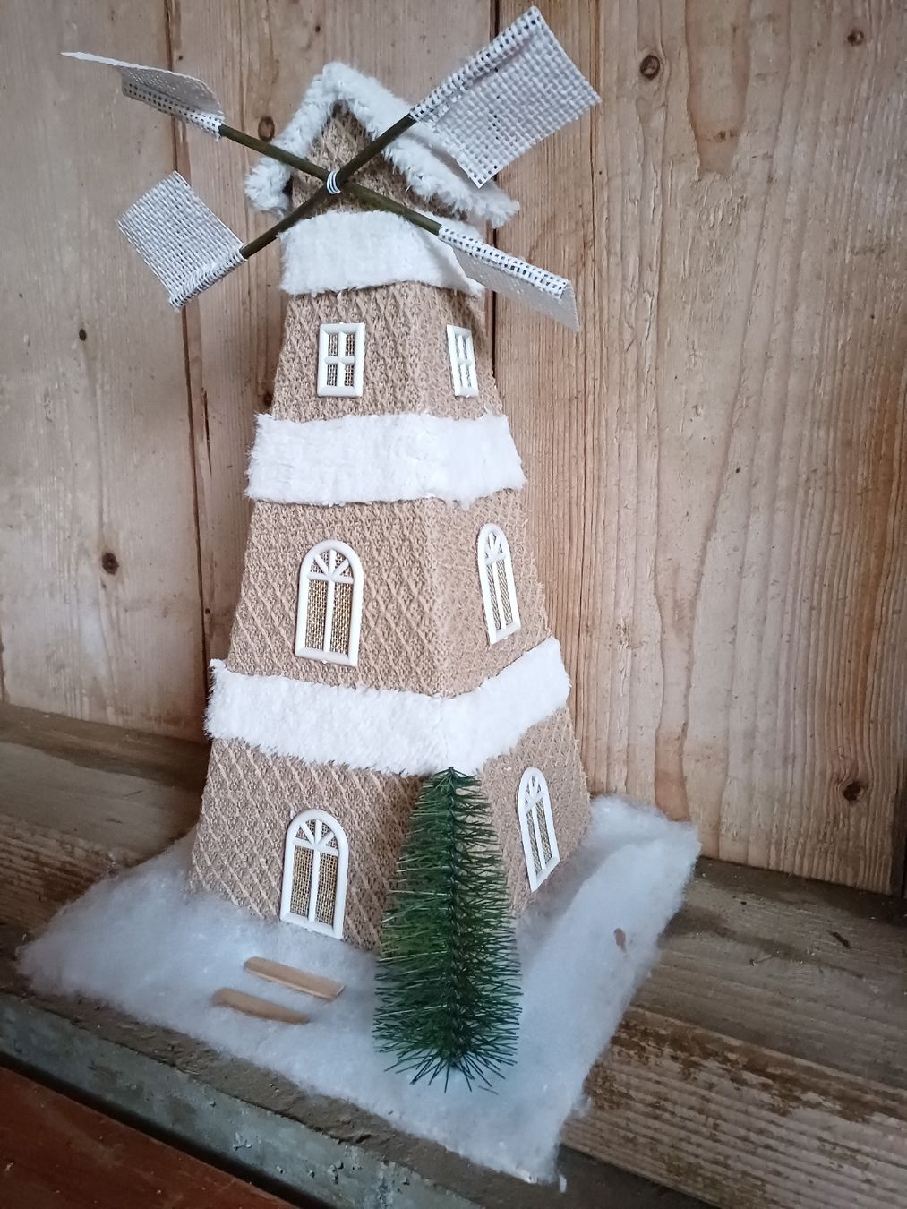 Tutte le decorazioni: neu: Winter Deko Windmühle mit Tannenbaum – Nuovo (secondo la descrizione) da Nassen venduto da verrueckt 1
