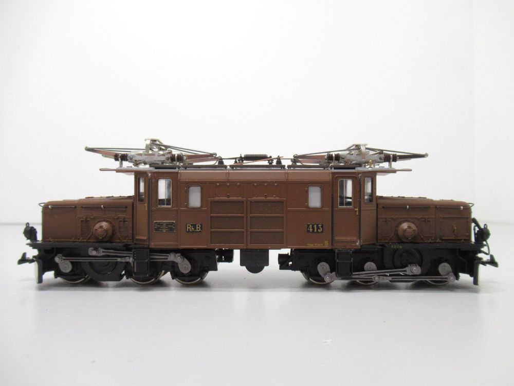 Bemo Modelleisenbahnen: Bemo 1255 Ge 6/6 Rhätische Bahn Krokodil DC/WS-Analog H0m – Gebraucht aus Basel von mhmarken 1