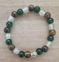 Bracelet de perles porte bonheur avec oeil de tigre
