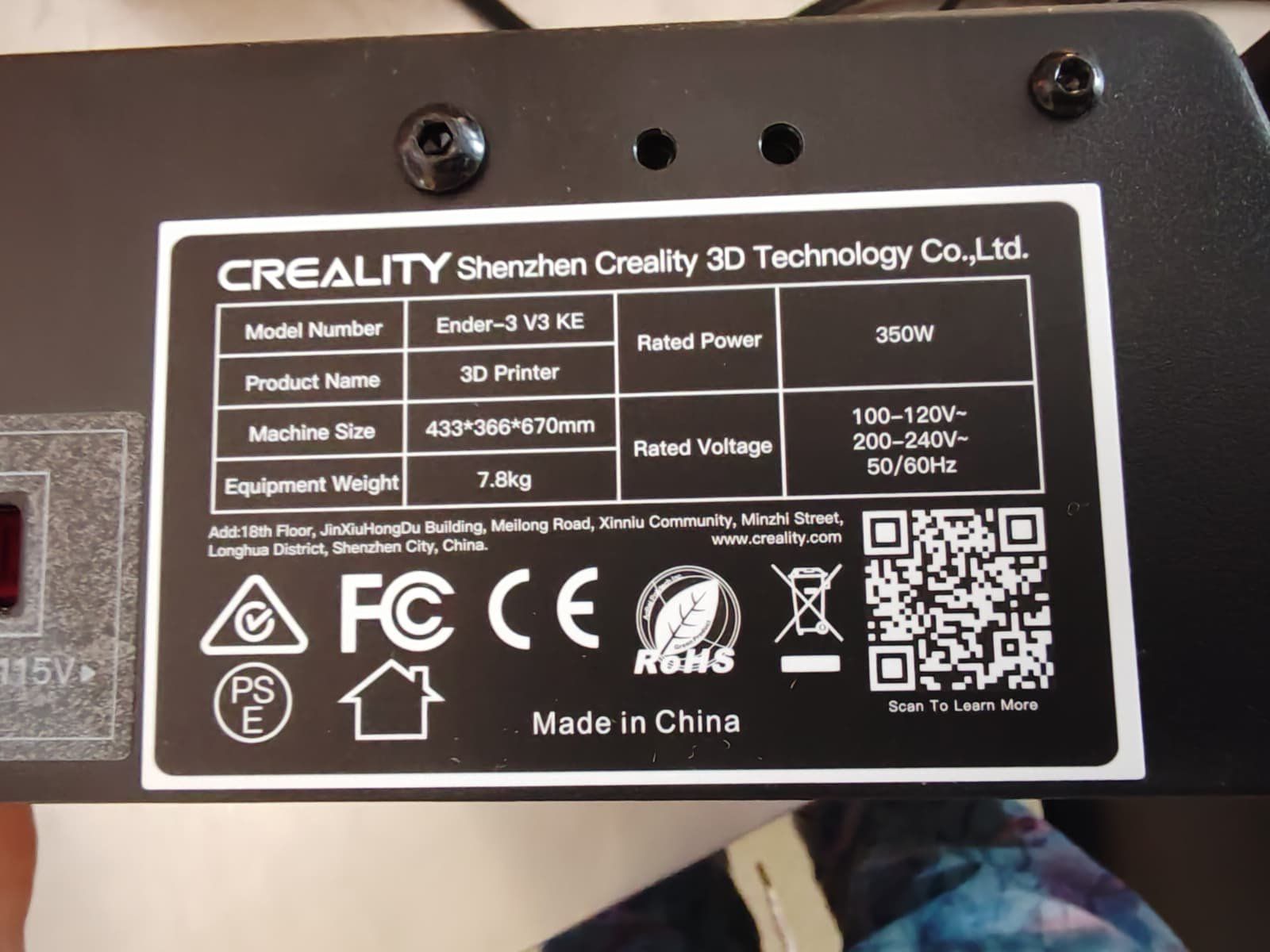 Creality 3D Drucker: Creality Ender 3 V3 KE 3D-Drucker – Neu (gemäss Beschreibung) aus Bern von PrettyGood 1