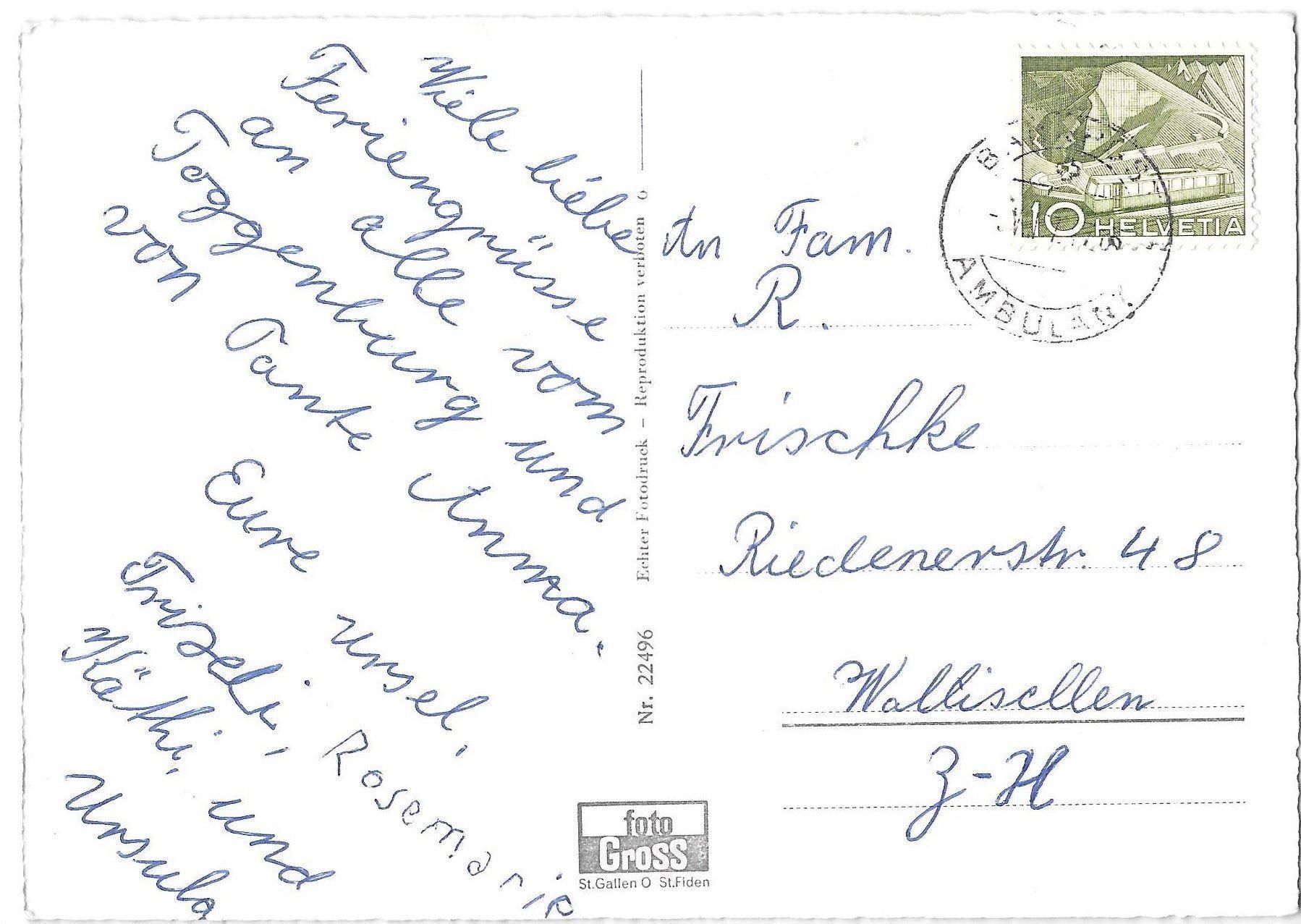 Cartoline postali: Laad bei Nesslau Teilansicht – Usato da Olten venduto da clotaldi 1