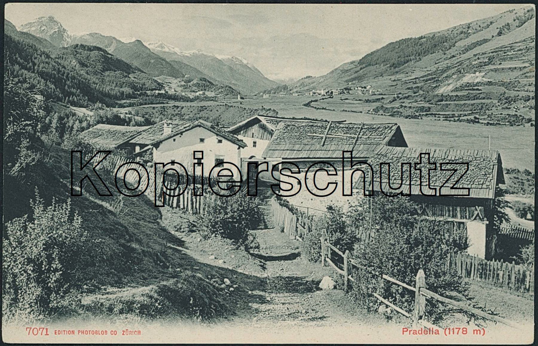 Cartoline postali: GR Pradella - Schuls - Scuol – Nuovo (secondo la descrizione) da Schindellegi venduto da stationary