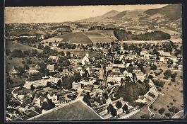 Menzingen, Teilansicht, Fliegeraufnahme