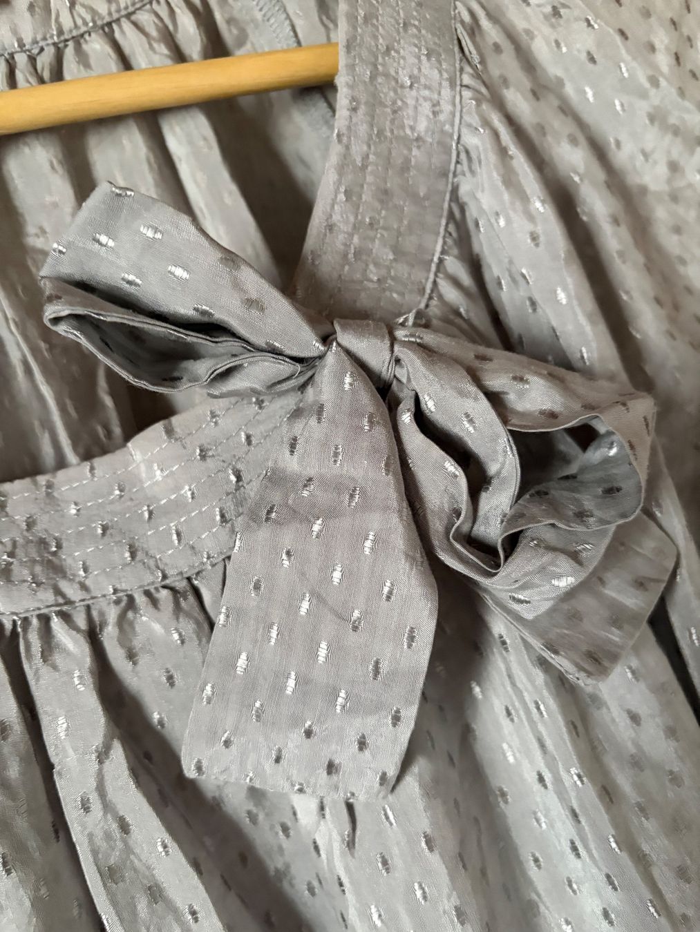 Sandro Vestiti: Sandro Silk & Cotton Sweet Silver Dress – Usato da Luzern venduto da AM2nd 6