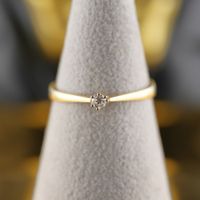 Solitärring 18K mit Diamant