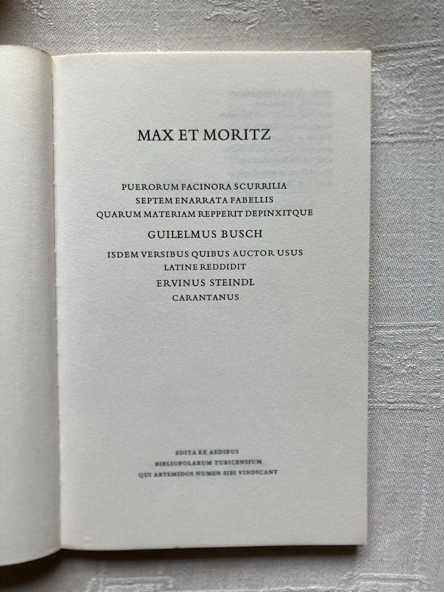 Libri: Speziell Max und Moritz lateinisch – Usato da Lyss venduto da Punktum01 1