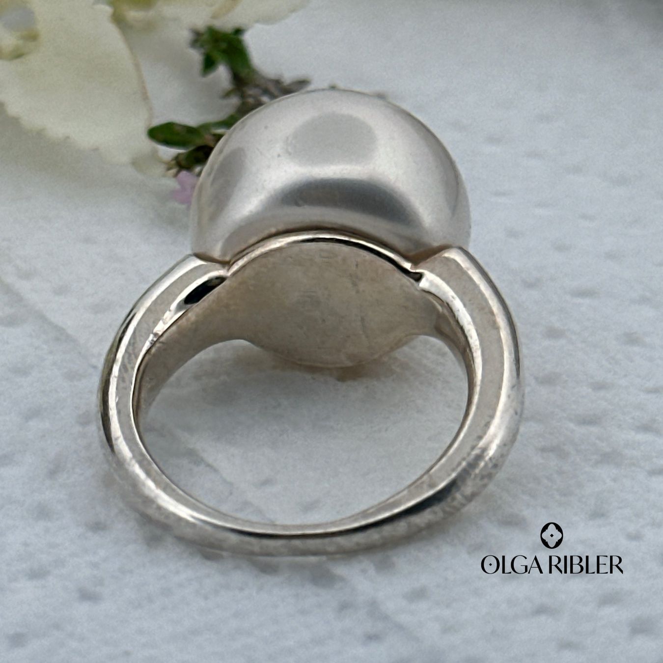 Olga Ribler Anelli: Kunstperle Sterling Silber Ring - Grösse 55 – Nuovo (secondo la descrizione) da Luzern venduto da Schmuckoutlet 4
