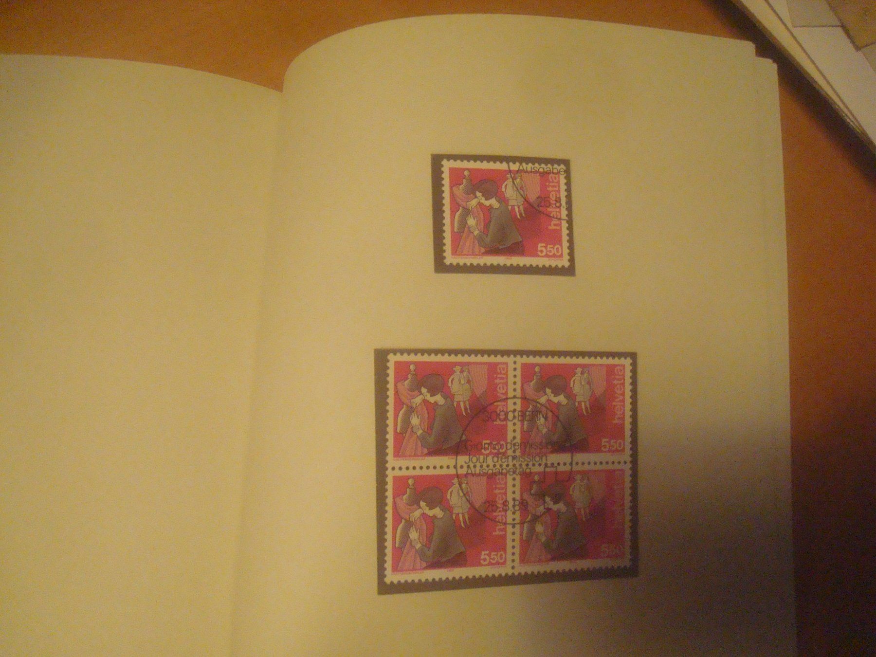 Alle Briefmarken: 1989 interessanter Buch einzeln und 4er Block Sammlung – Gebraucht aus Gordola von Polentaefung 7