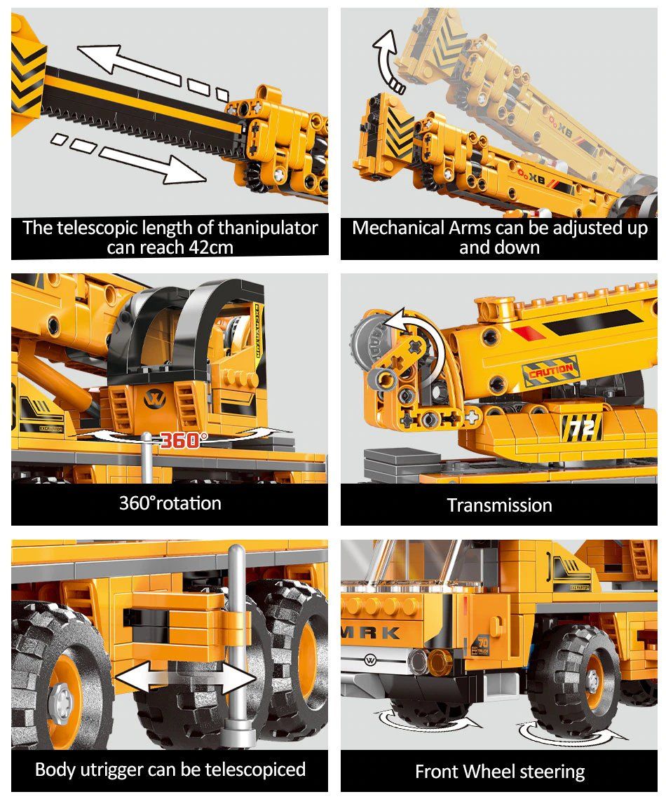 Baukästen: Kran-LKW Technik Bausteinset | + 2 Minifiguren – Neu und originalverpackt aus Oensingen von CSCollectors 1