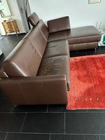 Bettsofa Leder braun 255x185cm (195x200cm als Bett)