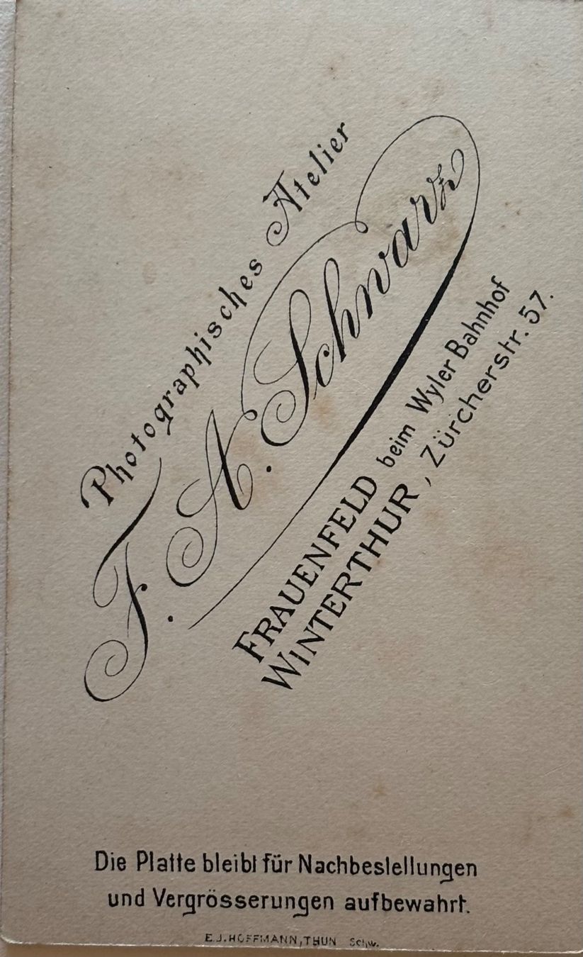 Ansichtskarten: CDV F.A. Schwarz, Frauenfeld - Mutter & Kind – Gebraucht aus Frauenfeld von Merk52 1