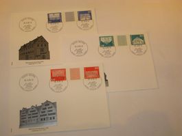 KZS FDC: S69, S71,S72 Baudenkmäler, 18.06.1970
