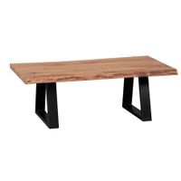 Couchtisch aus Massivholz Akazie | Baumstamm Wohnzimmertisch