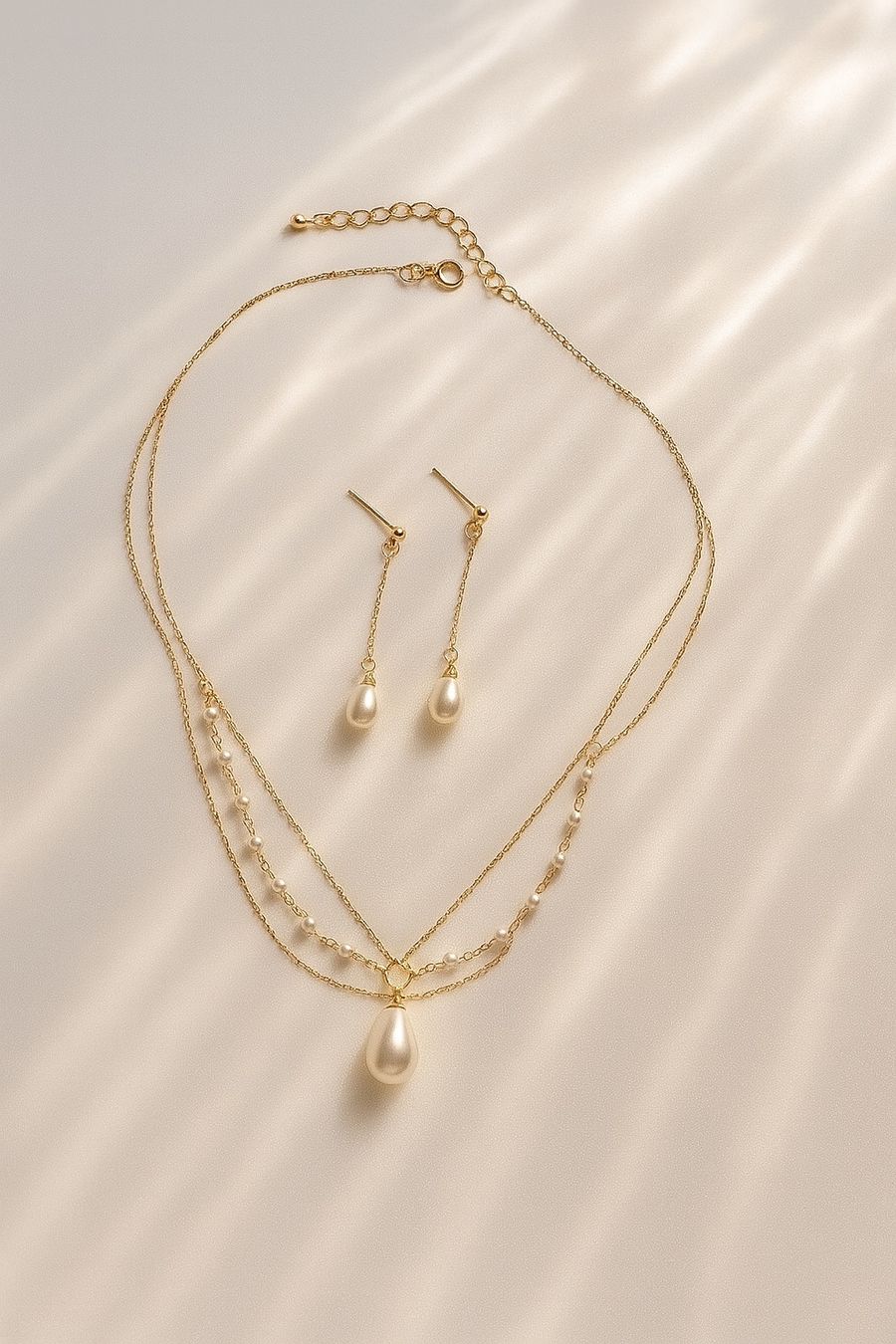 Parure De Bijoux De Mariée En Métal Laqué - Collier, Boucles D'oreilles & Bracelet - Style Irrégulier & Artistique - Pour Mariée, Témoin Ou Soirée
