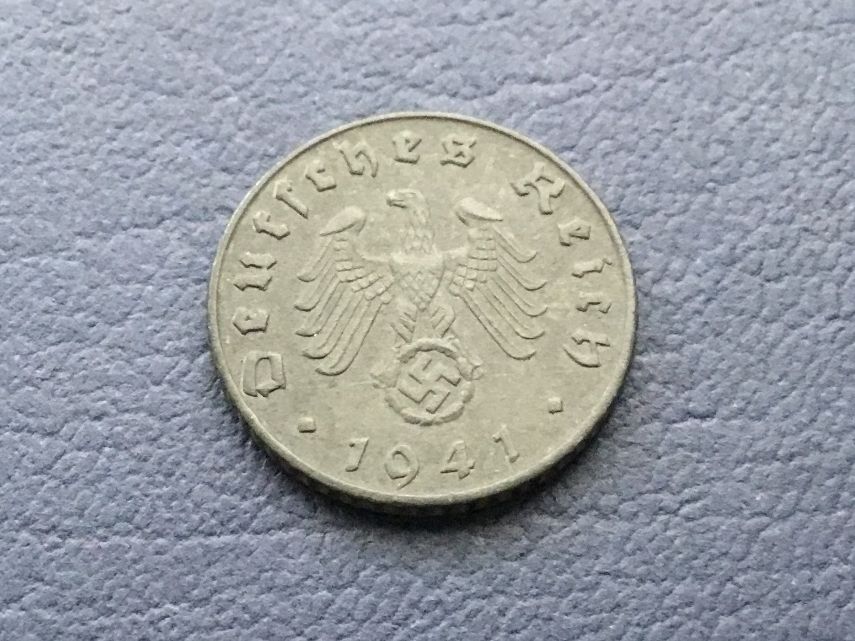Tutti le monete: Drittes Reich 5 Reichspfennig 1941 E – Usato da St. Margrethen SG venduto da alfapeugeot10
