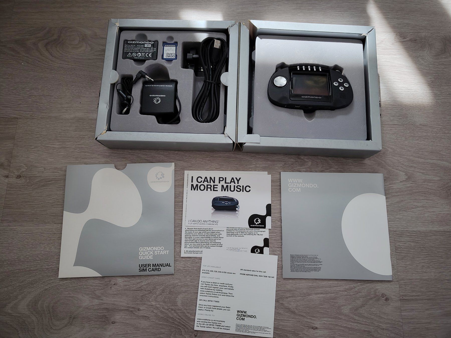 Konsolen: Gizomondo Bundle mit 6 Spielen – Defekt aus Schachen LU von retrogamer 3