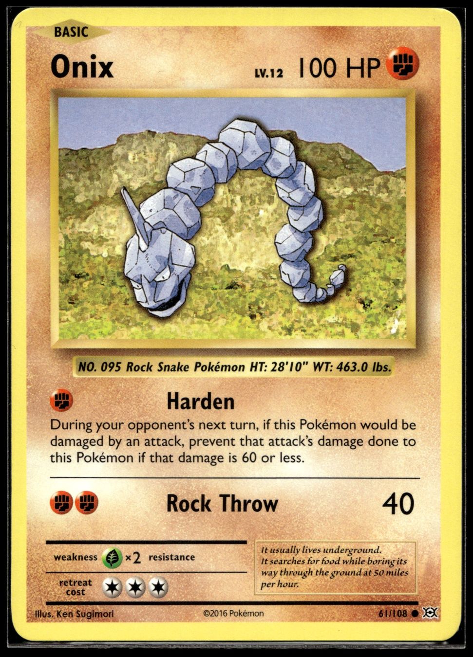 Pokémon Carte collezionabili: Onix (EVO EN 61/108) – Nuovo (secondo la descrizione) da Affoltern am Albis venduto da Chiesa_5