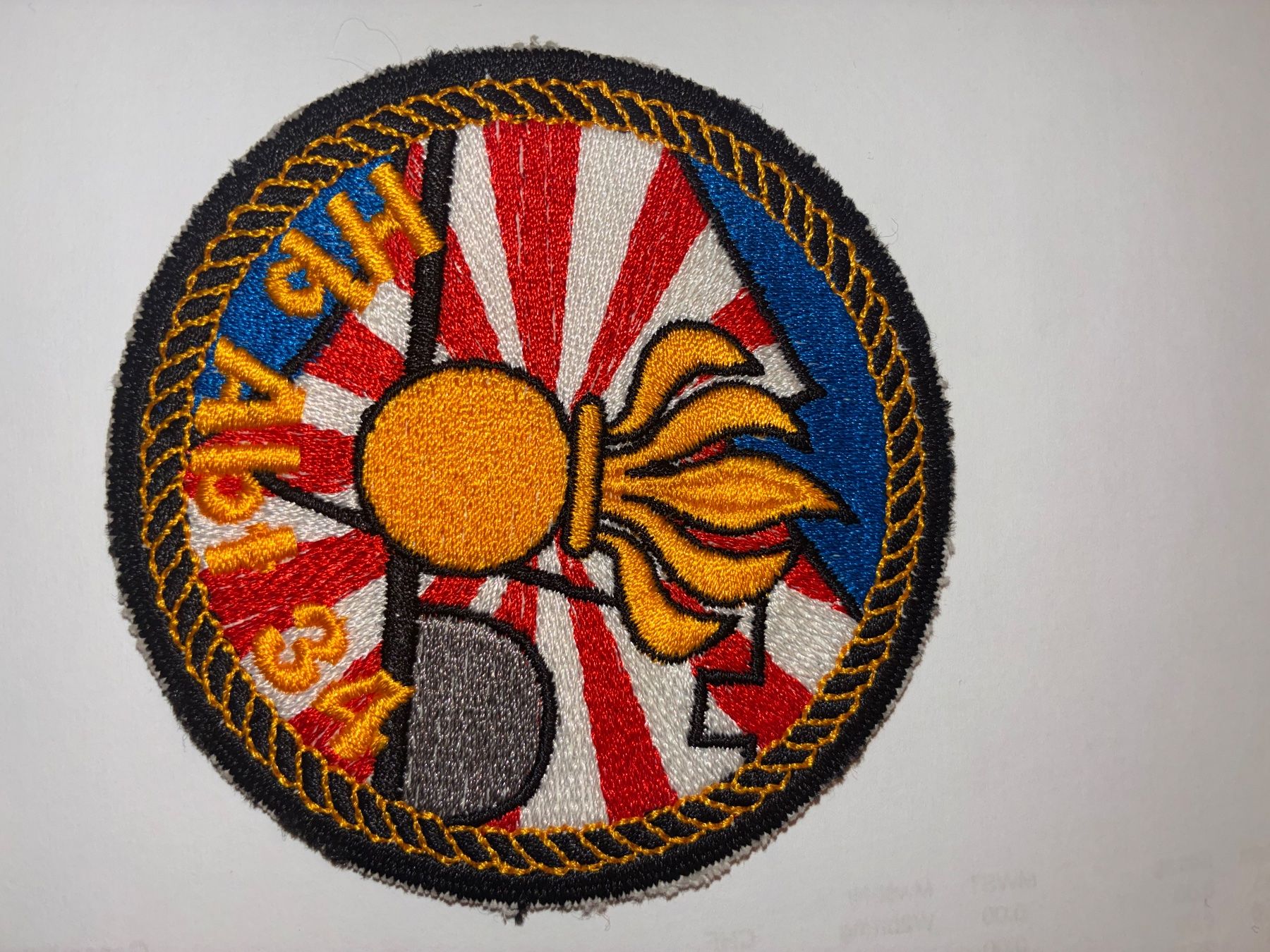 Schweizer Armee Toppe: Badge Hb abt 34. Stabsbttr – Usato da Oberiberg venduto da reimet