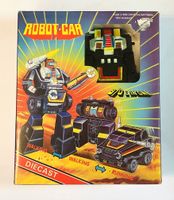 Robot Car "Daijim" 3 in 1 Diecast Roboter OVP Vintage 80er