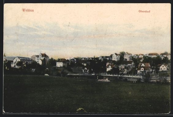 Cartoline postali: AK Wohlen /AG, Teilansicht mit Oberdorf – Usato da Berlin venduto da bartko-reher