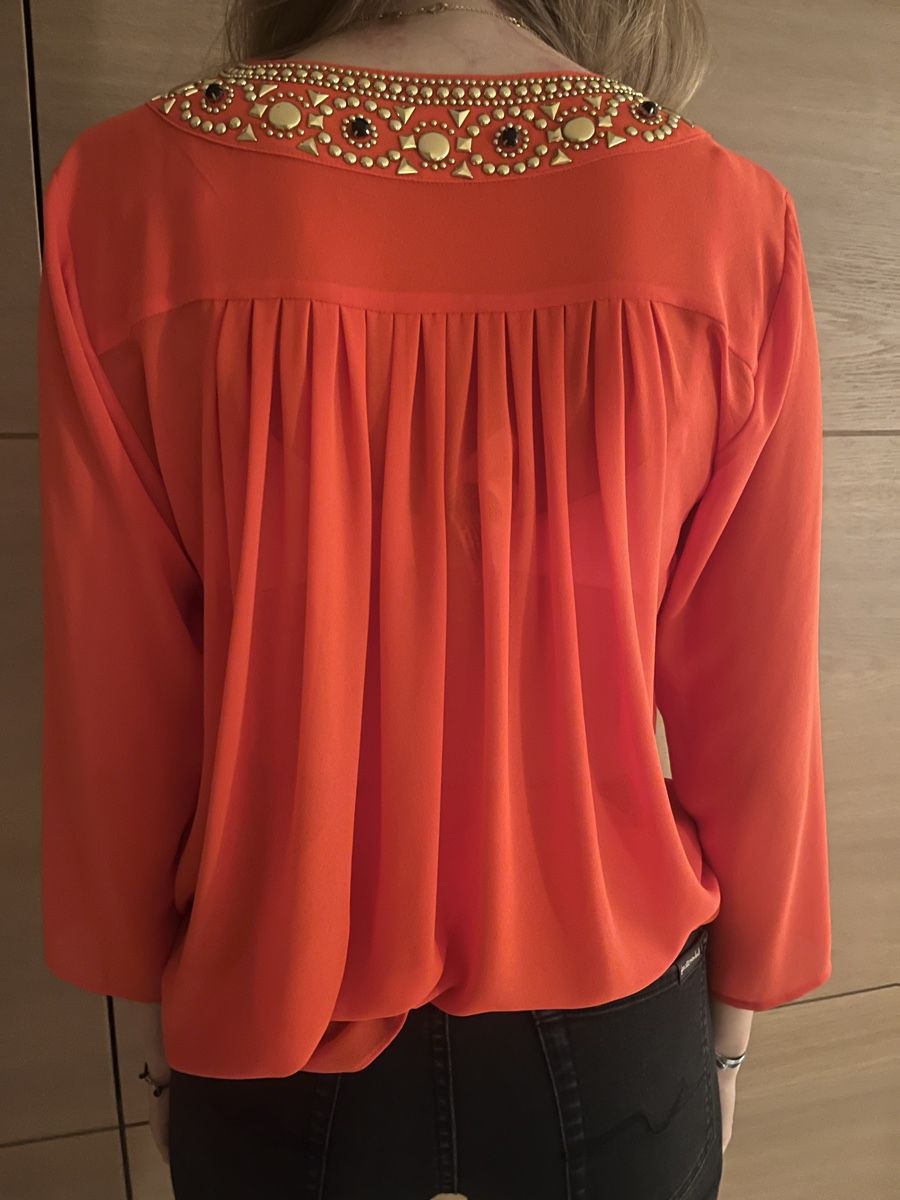 Michael Kors Chemisiers: orange Michael Kors Bluse mit Steinen – Neuf (Voir description) à Zollikon par ali_myc2 1