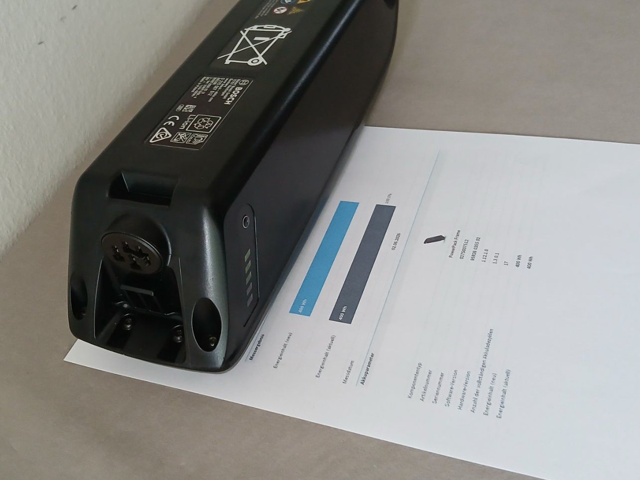 Bosch Akkus: Bosch Powerpack 400 mit 492Wh - inklusive Messbericht – Gebraucht aus Winterthur von .-thx-. 4
