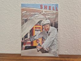 Blechschild Shell Tankstelle Tanksäule Limitiert 2001 Blech