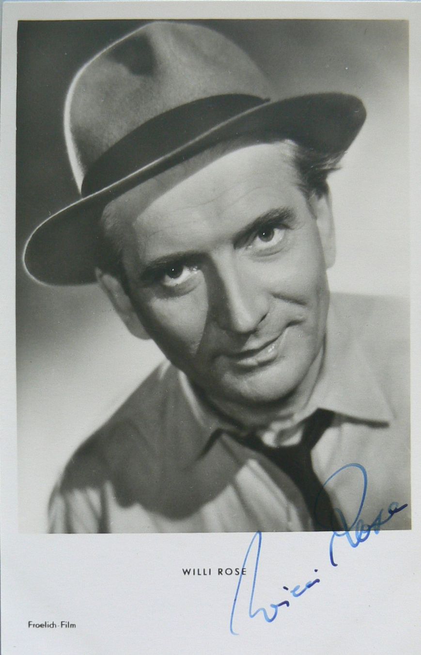 Autografi: Willi Rose (1902-1978) Schauspieler - Autogramm – Usato da Dietikon venduto da immortal-stars