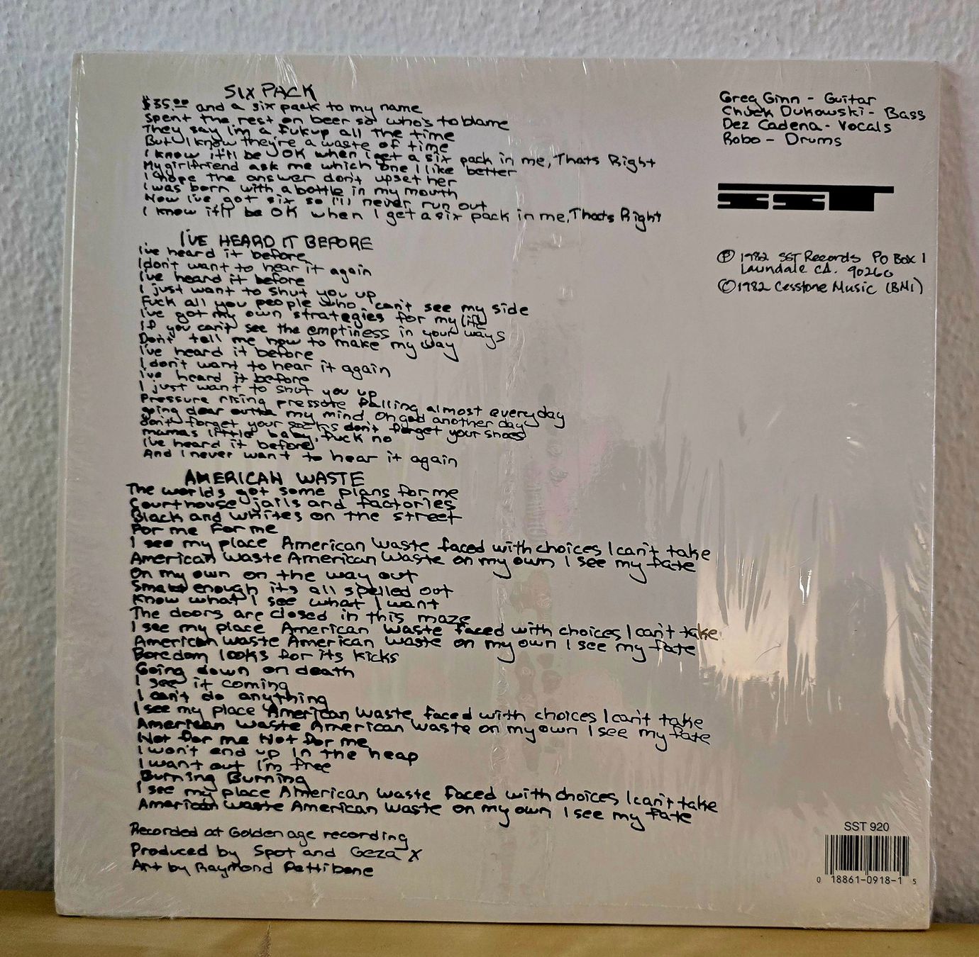 Schallplatten: Black Flag - Six Pack 10", – Gebraucht aus Lugano von mdal 1
