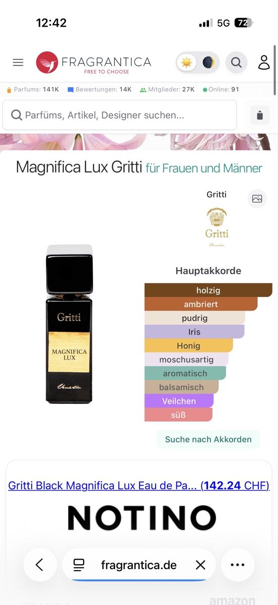 Profumi & Eau de Toilette: Gritti Magnifica Lux Parfum , 2 ml – Usato da Sursee venduto da nri_sbv9 1
