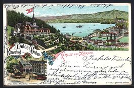 Litho Zürich, Gasthaus Dolder Bahn-Röm