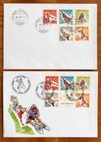 1998, Markenheft FDC's Einzeln und als Heftchenblatt geklebt