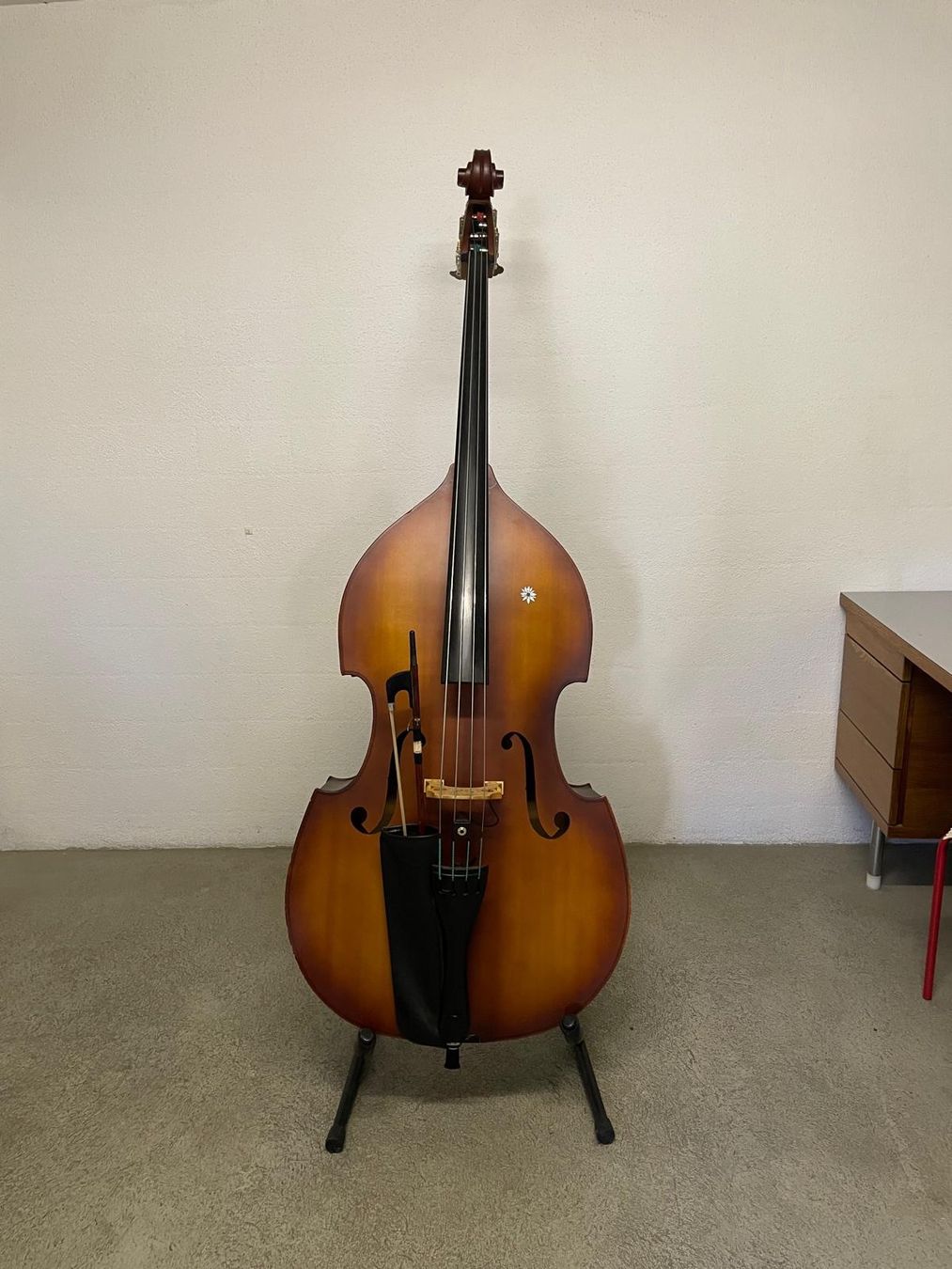 Musikinstrumente: Kontrabassgeige "3/4" aus massivem Holz – Gebraucht aus Nänikon von Taijundo 3