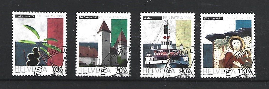Tutti i francobolli: 1999  Pro Patria – Usato da Trübbach venduto da Sammer51