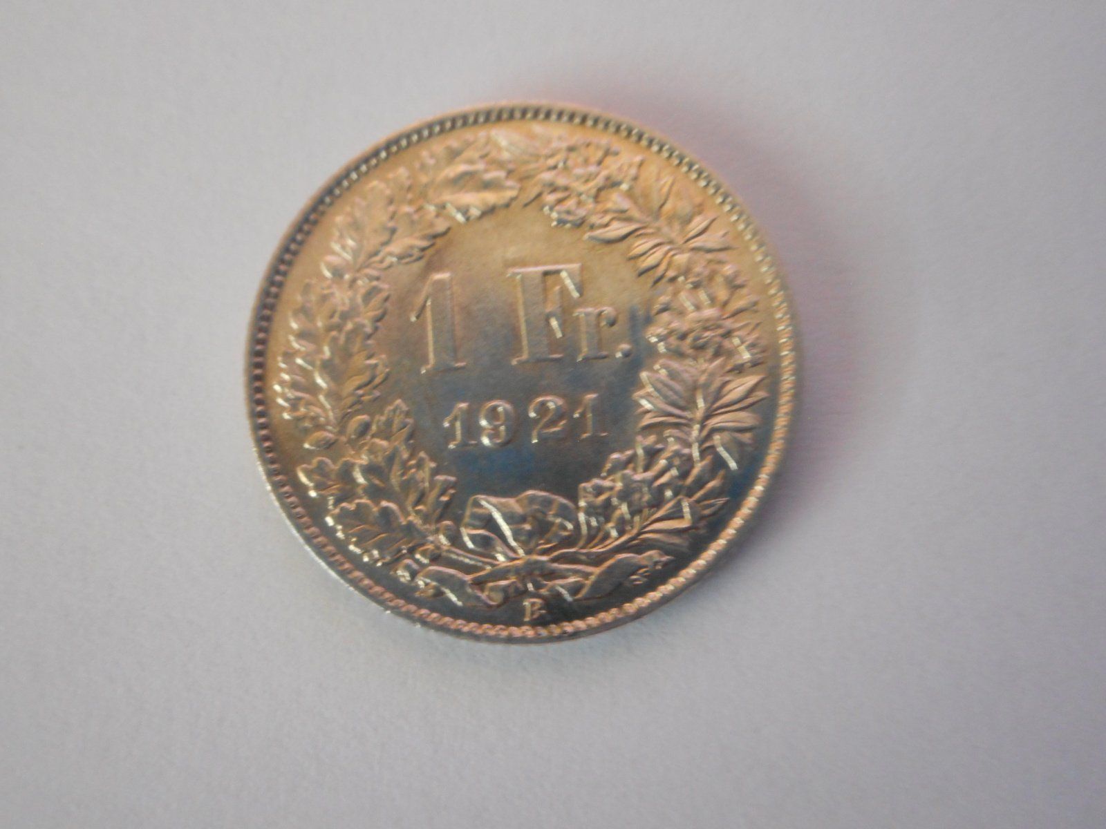 Tutti le monete: 1 Fr. 1921 silber  unz/stgl – Nuovo (secondo la descrizione) da Kriegstetten venduto da pizlad2010