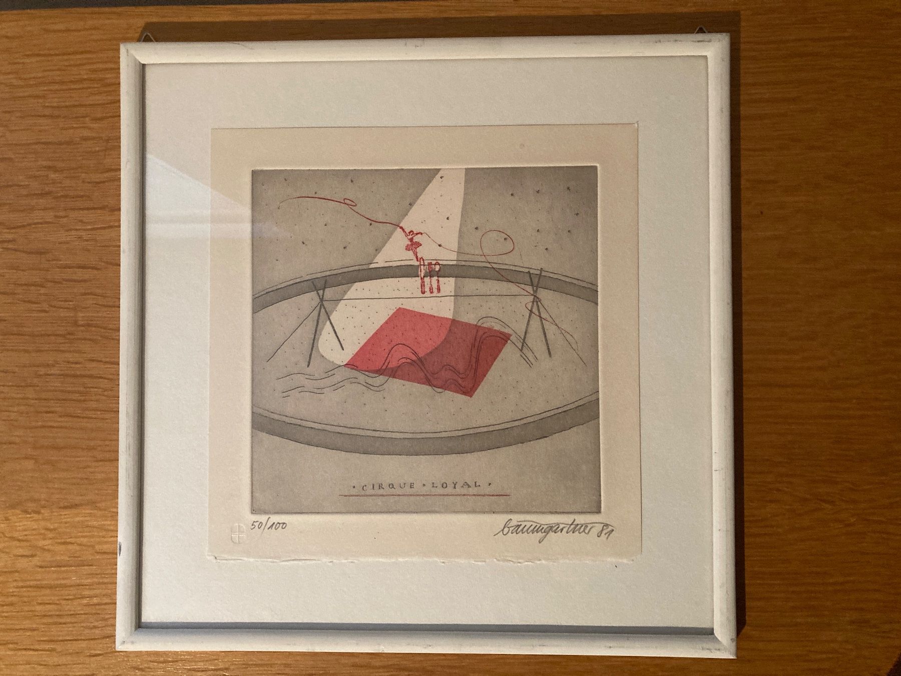 Grafica & Litografie: Baumgartner - Lithographie "Cirque Loyal" 1981 – Usato da Basel venduto da magot58
