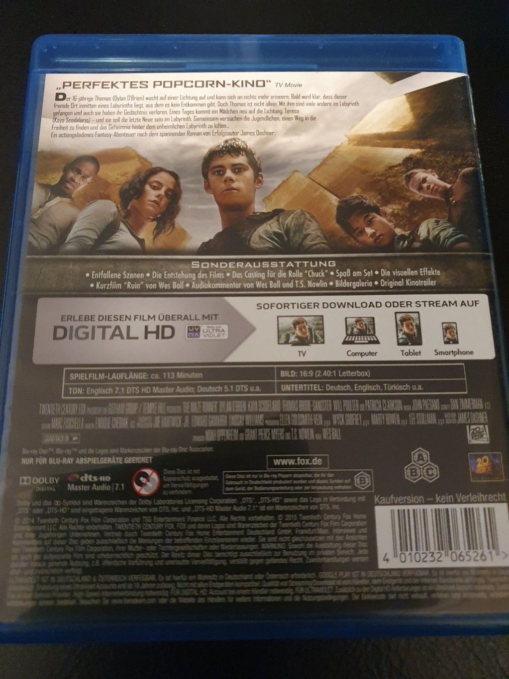 Tutti i DVDs: Maze Runner / Auserwählten im Labyrinth – Usato da Eiken venduto da Lashar 1
