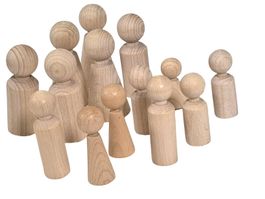 Holz Figuren, Figuren-Kegel