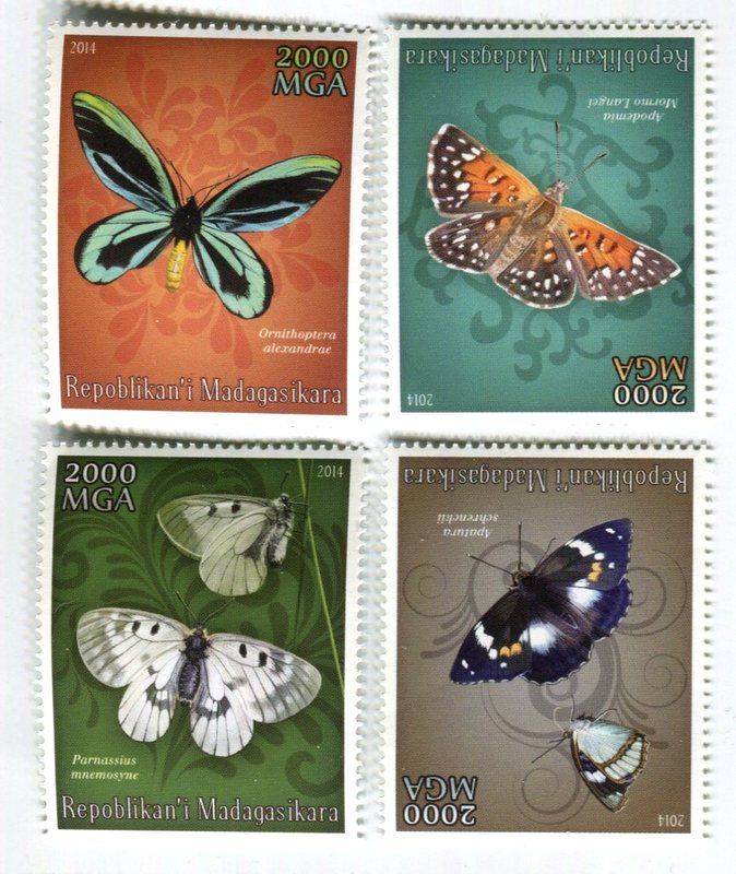 Tutti i francobolli: Briefmarken "Schmetterlinge". Madagaskar. – Nuovo e nell'imballaggio originale da Basel venduto da Butsch5