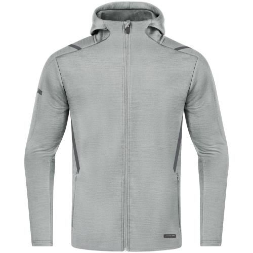 Jako-O Giacche: Jako Freizeitjacke Challenge mit Kapuze - hellgrau melier... – Nuovo e nell'imballaggio originale da St. Gallen venduto da sportglobe