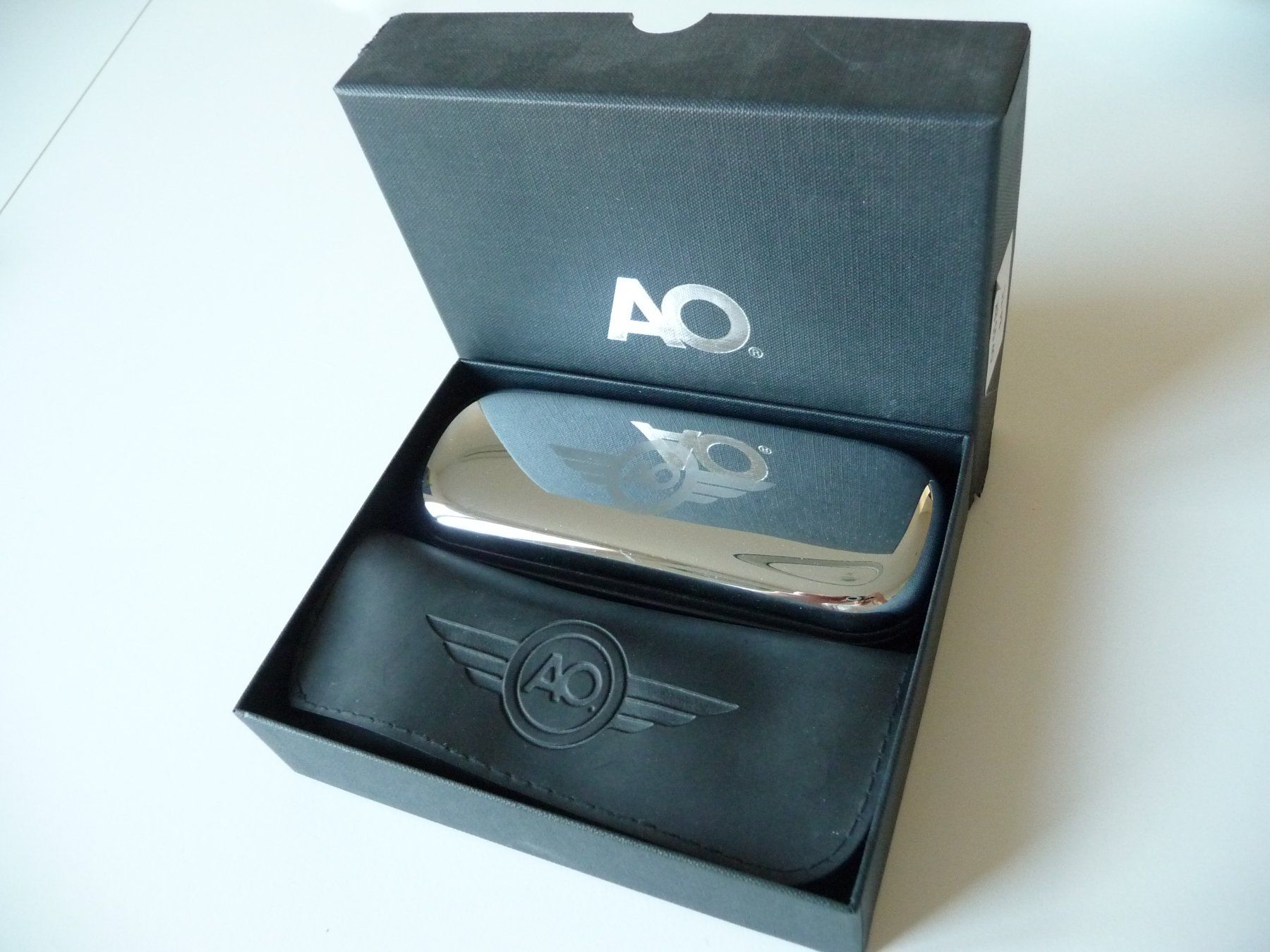 Occhiali & Lenti: KLASSIKER American Optical Original Pilot 55mm black grau.Gl – Nuovo e nell'imballaggio originale da Winterthur venduto da ricofly 9