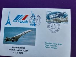 CONCORDE premier vol PARIS - New York 22.11.1977
