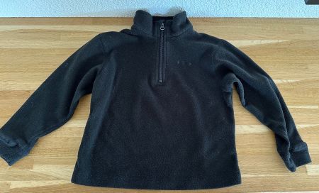 Faserpelz Pullover mit Zipper schwarz Extend Gr 110