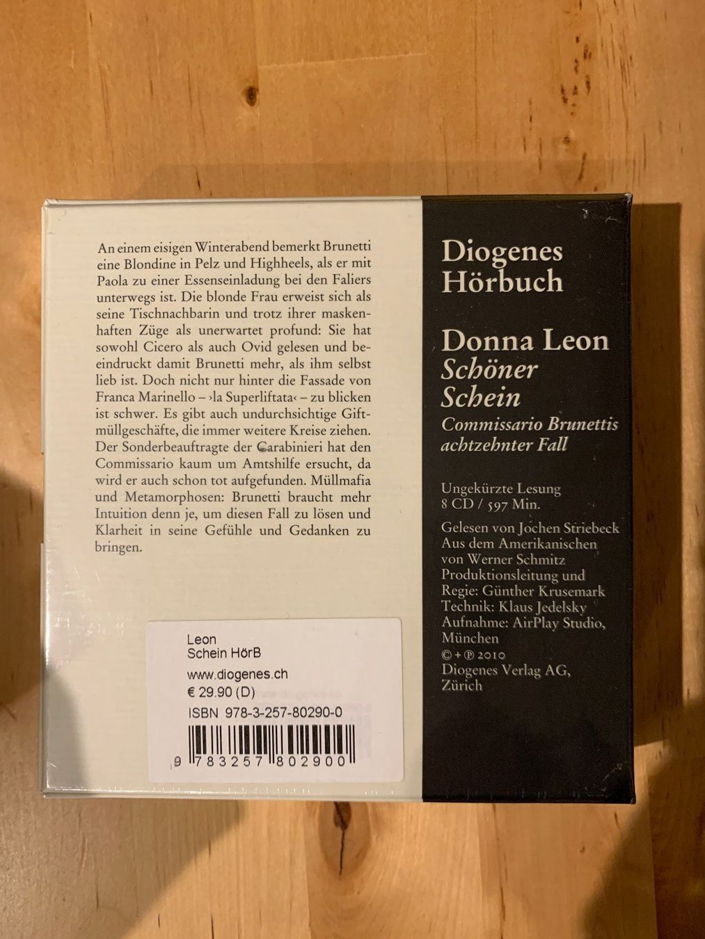 Audiolibri: Hörbuch Donna Leon-Schöner Schein – Nuovo e nell'imballaggio originale da Sursee venduto da roremajaba 1