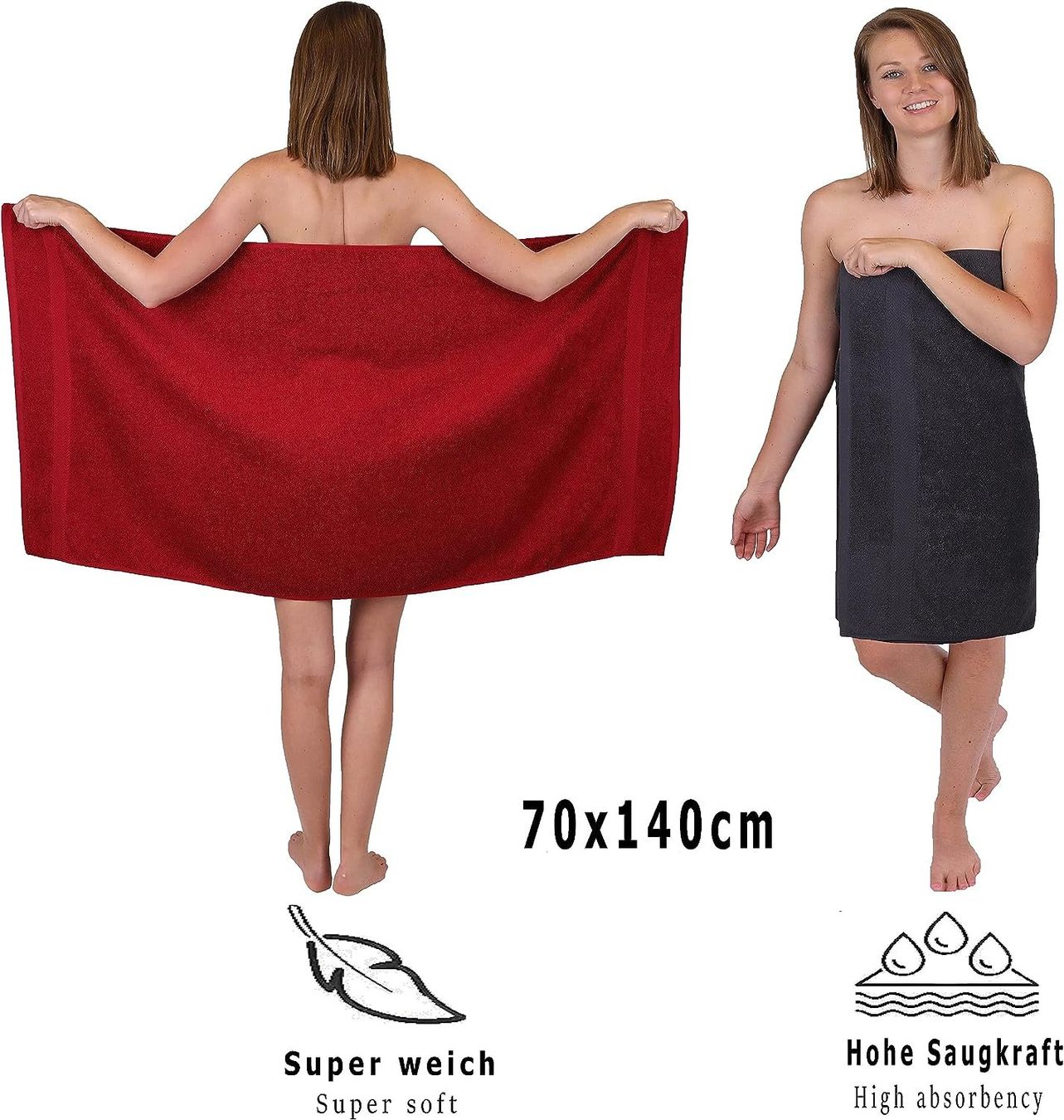 Teli da bagno: Premium 12 er Frottier Handtuch-Set – Nuovo e nell'imballaggio originale da Nuglar venduto da SaleRitter 4